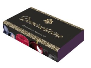 8er rote Früchte - Dominogeschenkpackung